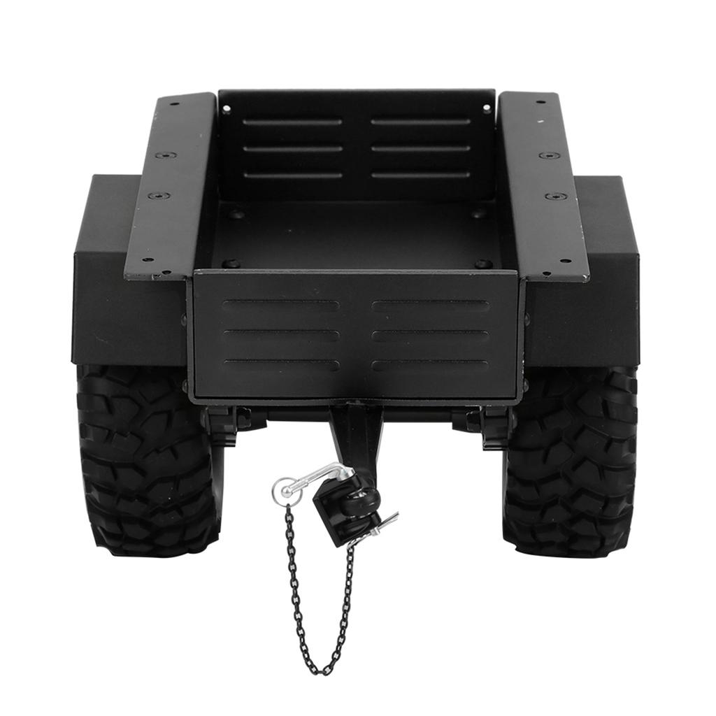Aluminum Alloy Trailer Car Highly Simulation RC Car Vehicle Model Children ToyBlack