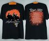 The Highwaymen 1990 Tour Konzert Baumwolle Schwarz Alle Größen Unisex Shirt TU676