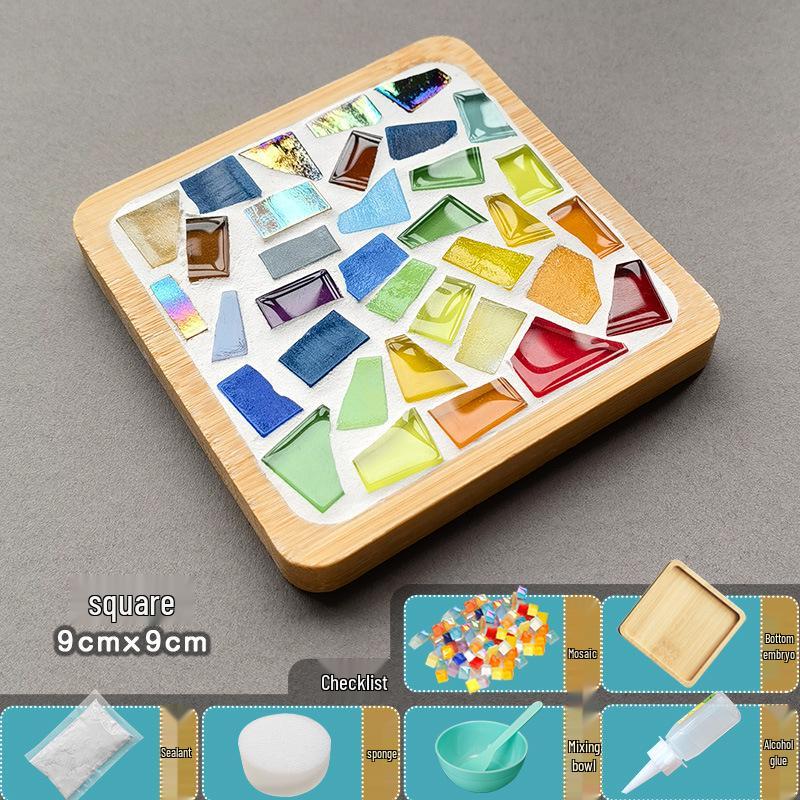 Handmade Mosaic Coaster DIY Kit for Students – Perfect for Mother's Day & Kindergarten Activities