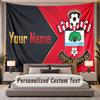 Custom Name Text Tapestry Southampton FC Personalized Polyester Wall Tapestry For Bedroom And Room
