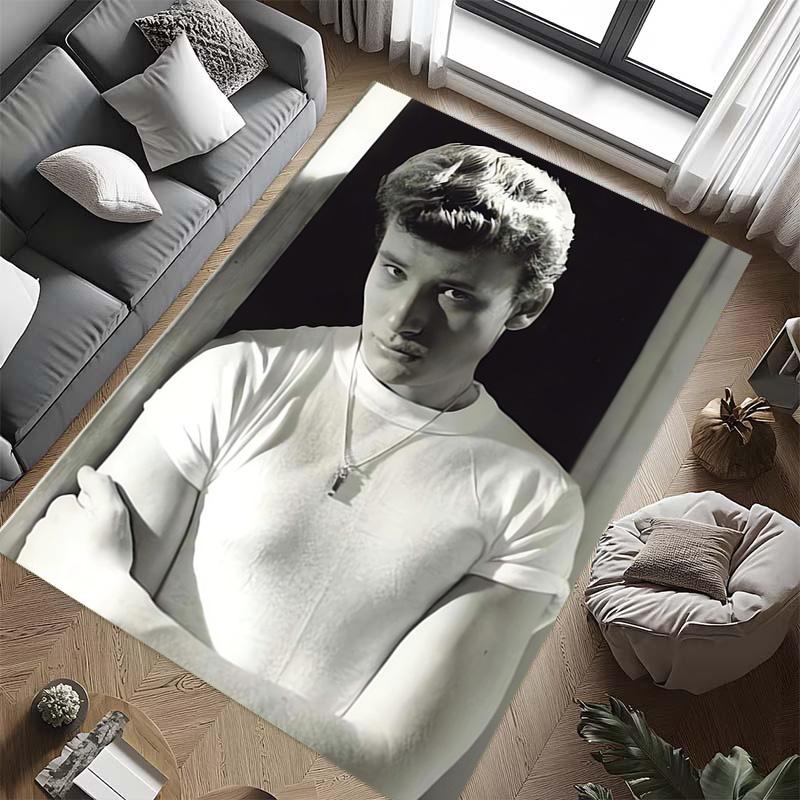 Johnny Hallyday: Le Phénix carpet Living room and bedroom mats printing Art Protective pad Room