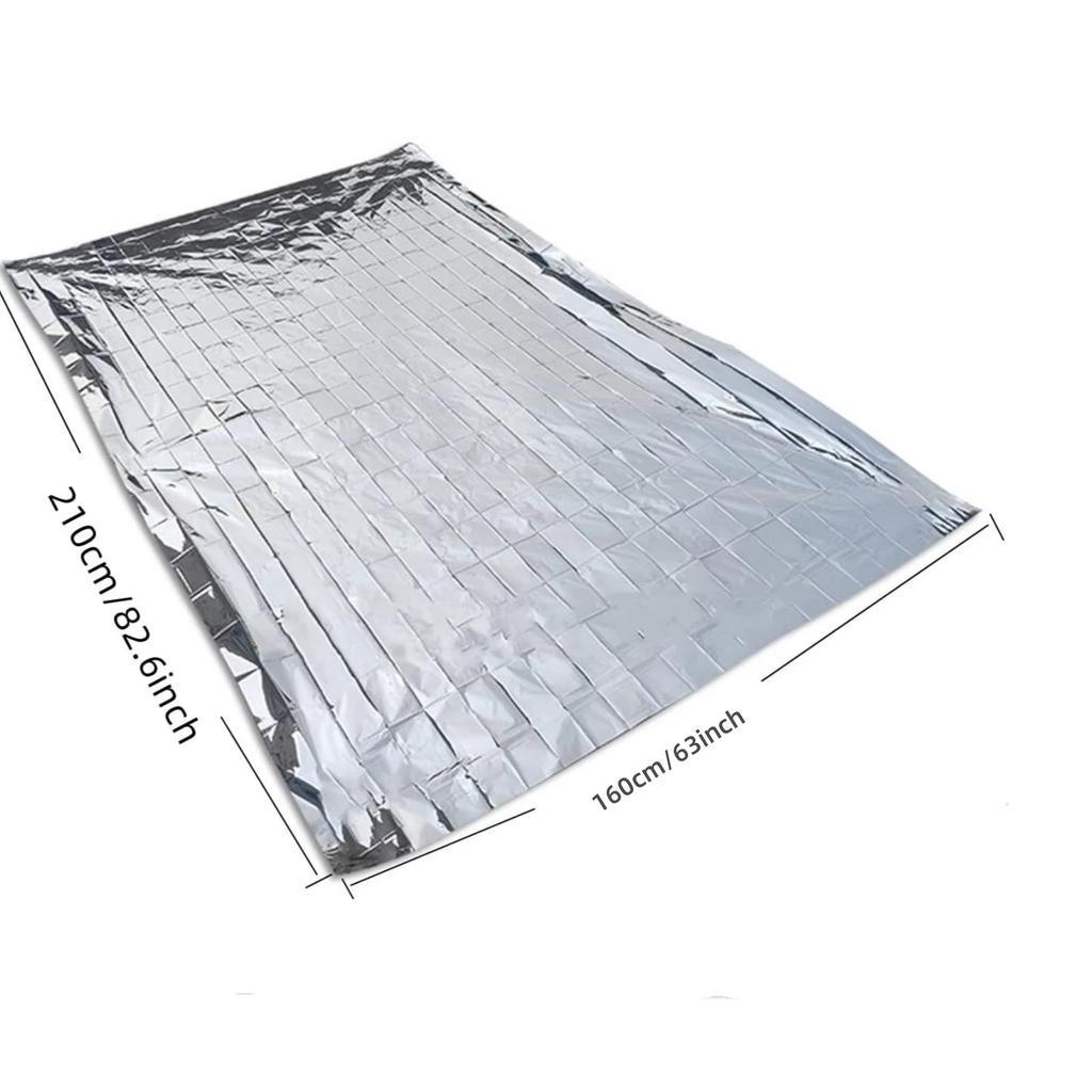 4pcs Emergency Mylar Thermal Blanket Foil Space Blanket Designed for NASA Body Warmer Outdoor First Aid Camping Hiking Travel