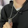 Prajna ghost retro Halloween mask jewelry necklace pendant