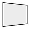 1 pièce Rideau de Projecteur Blanc Pliable Portable Sans Plis Écran de Projection 4:3 (100 pouces)