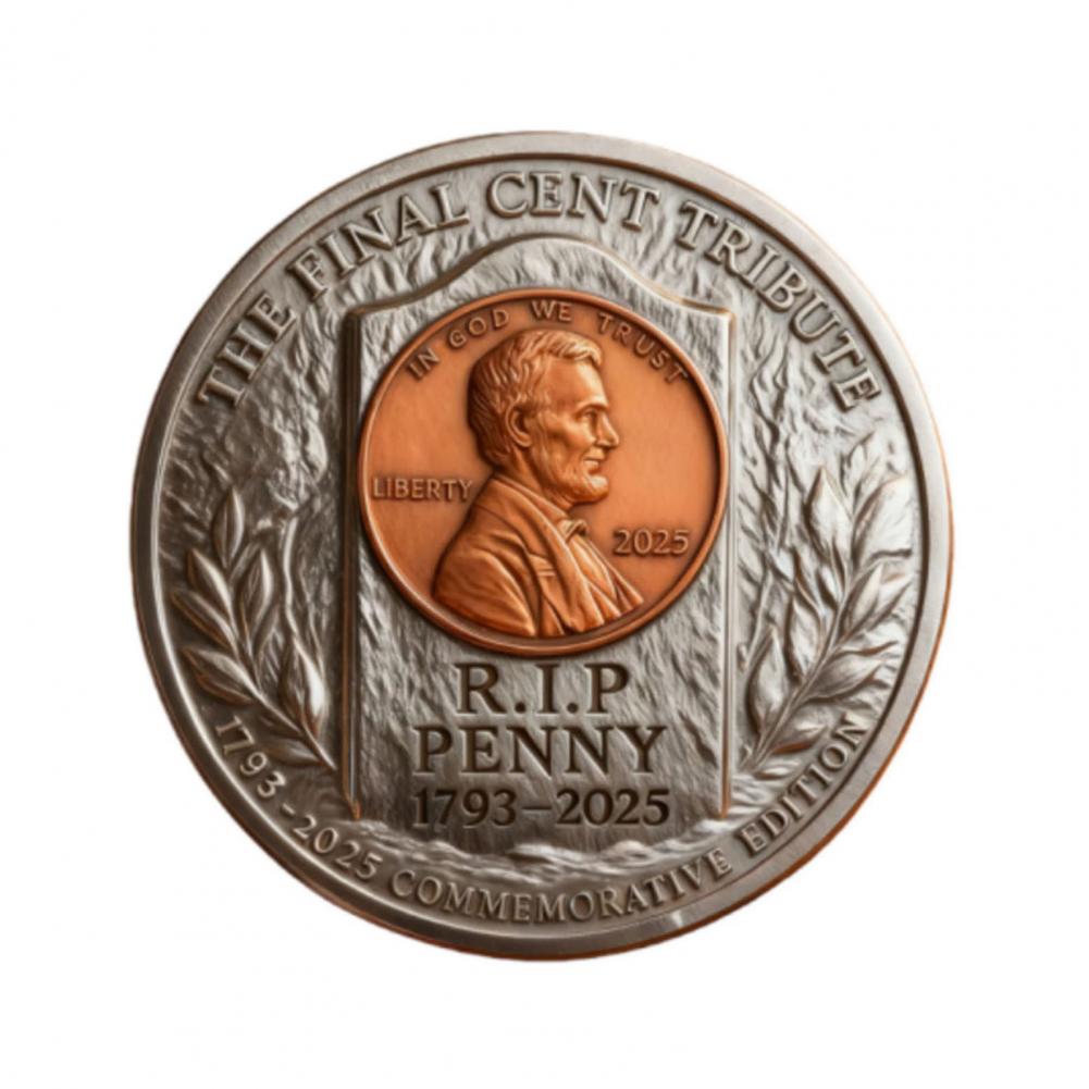 

Покойся с миром 1793-2025 Финальная центовая памятная монета Медная голова Монета 202 США. Коллекционные монеты «В Бога верим» Дизайн монет с оливковой ветвью