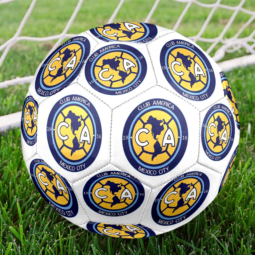 Club America Soccer Ball, colorful, suitable for all ages, machine-stitched, PVC material, competition grade, durable and high bounce