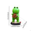 Solar Frog Garden Decor Ornament with Light Outside Decoration Art Craft Outdoor Statue Watering