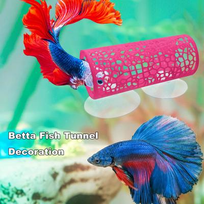Vantuzlu Betta Tüneli Oyuk Betta Uyku Tüpü Küçük Balık Karides Saklanma Tüneli Oyuncak Akvaryum Dekorasyonu Balık Tankı Aksesuarları