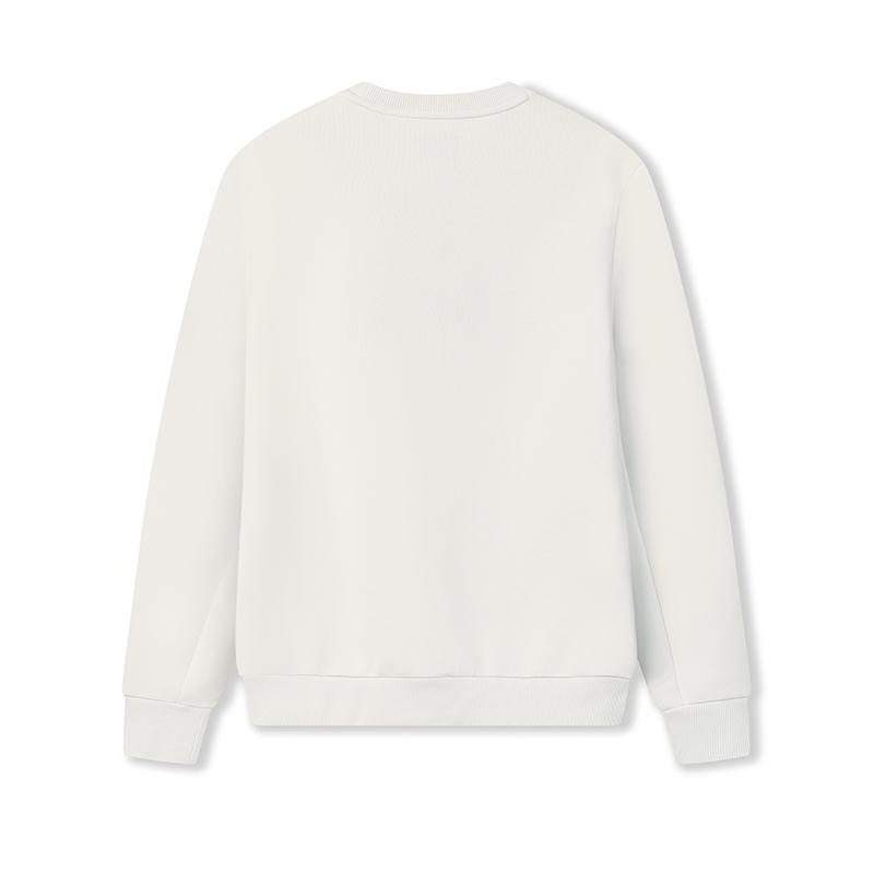 Fila White Simple Classic Casual Retro Sports Versatile Comfortable Crew Neck Pullover Sweatshirt Men Sweatshirt Steam-Grey F11M613201FGY