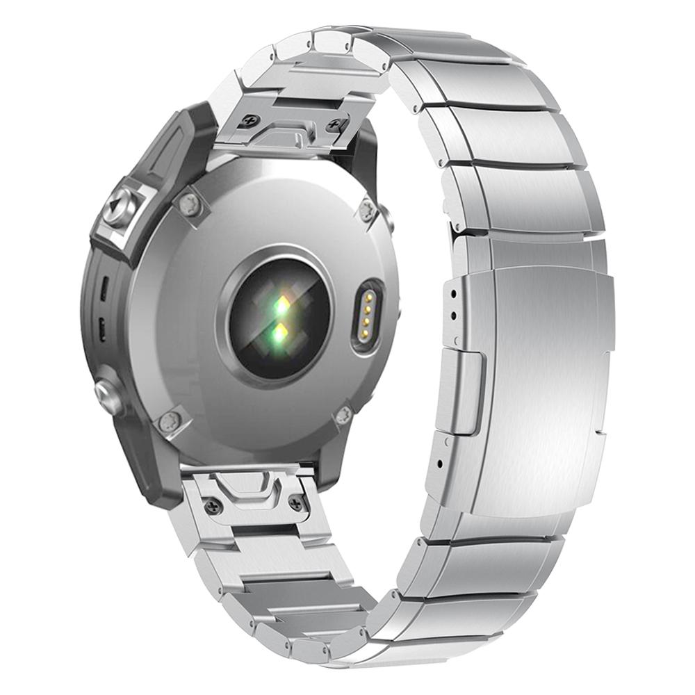 QuickFit 26mm 22mm Titanový kovový řemínek na hodinky Pro Garmin Fenix 7 7X Pro 5 5X 6 6X/Epix Pro (Gen 2)/MARQ/TACTIX Snadno nasaditelný řemínek