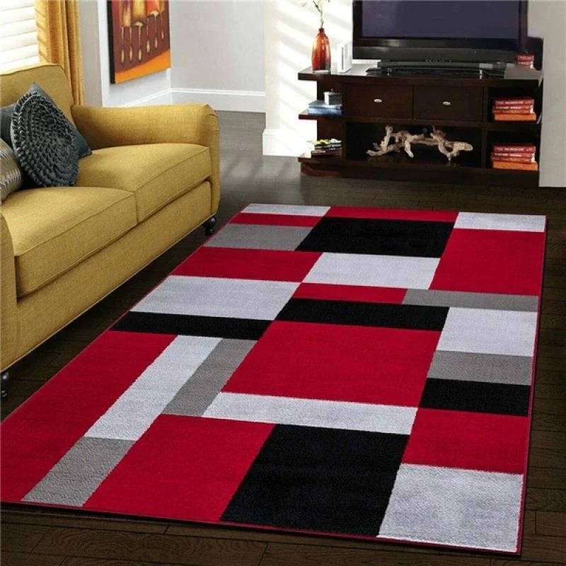 Nordic Geometry Carpet for Living Room Luxury Home Decorations Sofa Table Large Area Rugs Bedroom Bedside Anti-slip Floor Mat