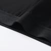 Men's pure black long short open boxer underwear is simple, comfortable and breathable