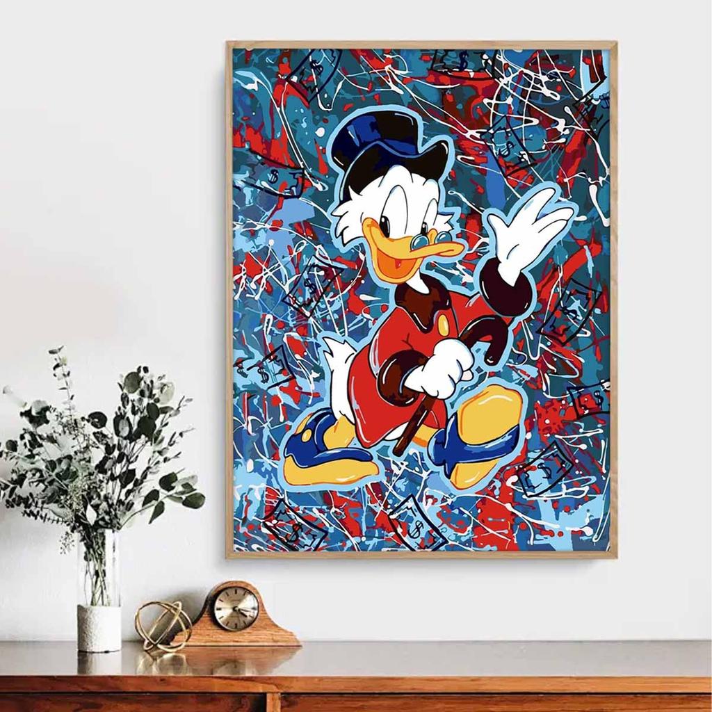 5D Diy Diamond Painting Gentleman Donald Duck Full Drill Rhinestones Mosaic Embroidery Handmade Products Home Decor Gift