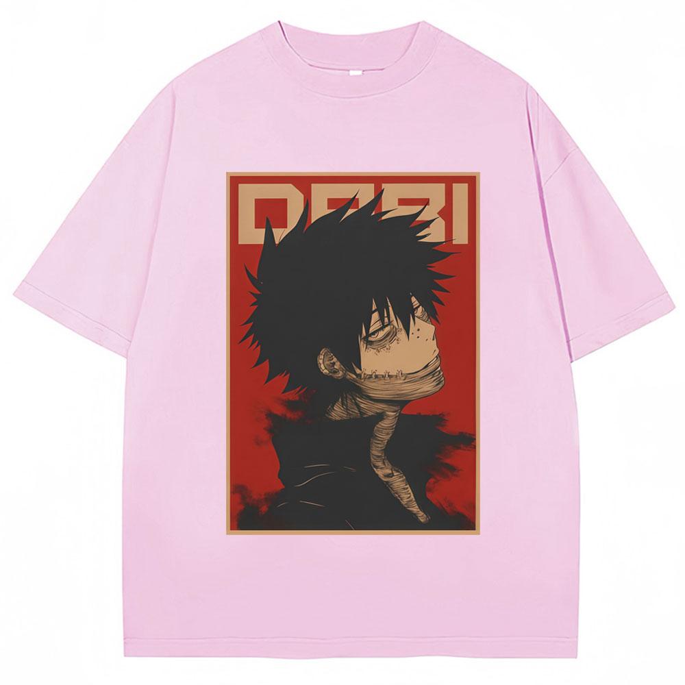 Anime My Hero Academia Dabi Dark Villain Tshirts Unisex Women Cosplay Fashion Vintage Unisexga T Shirt Oversized Cotton Casual Tees