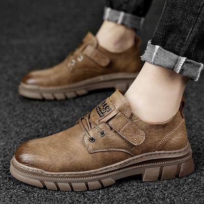 Mode2024 Klassische Herren Echtleder Schuhe Dicke Sohle Business Schuhe Outdoor Herren Freizeitschuhe Trend Herren Wander-Reiseschuhe