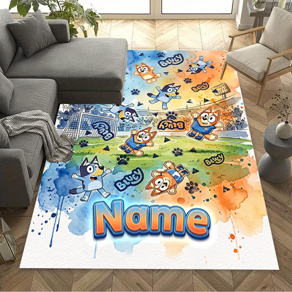Halloween Night Adventure Customized Name Floor Rug Office Rug Suitable for Game Room Dormitory Dining Room Bedrooms Anti-slip Rug Decorate Offices
