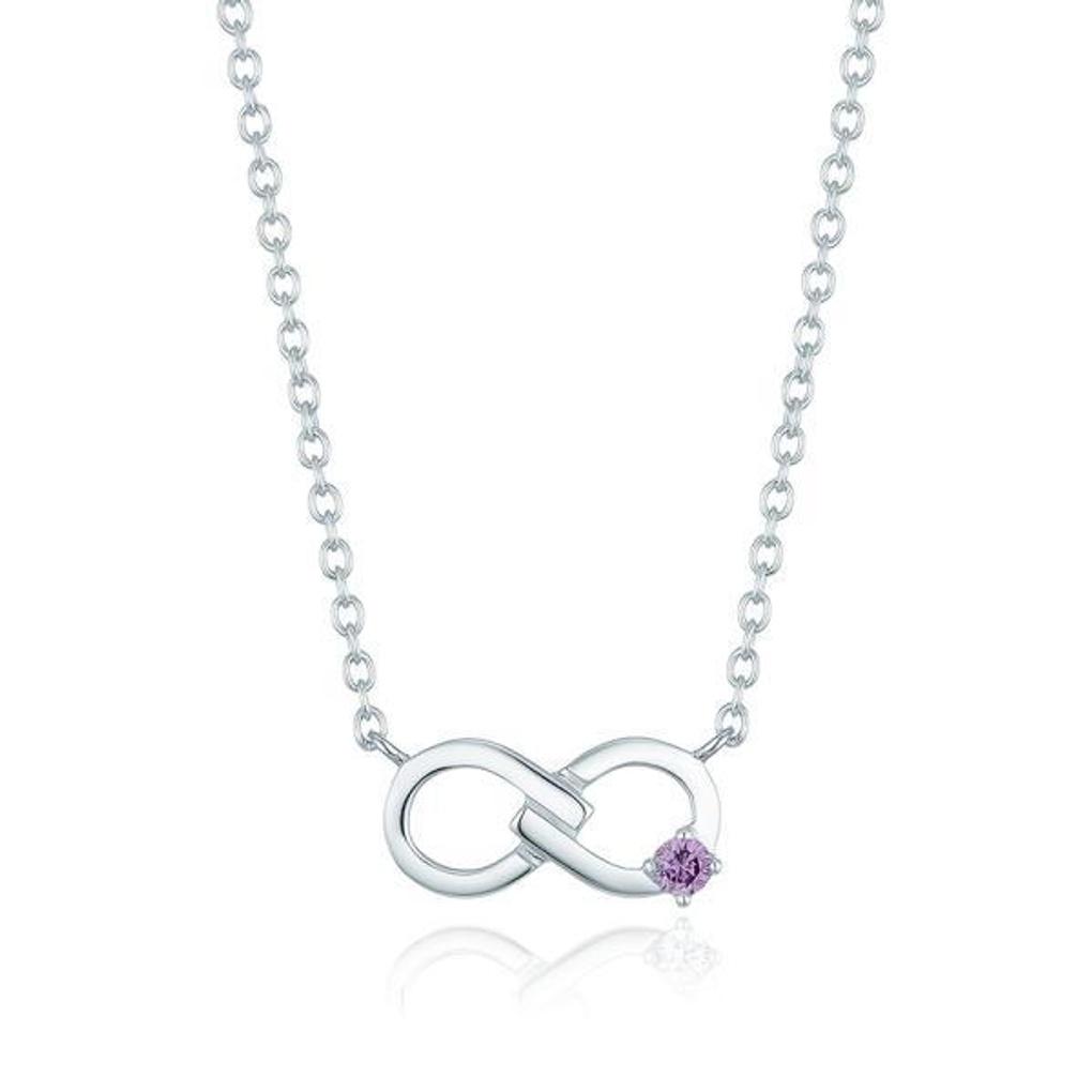 LLOYD Endless February Birthstone White Necklace LLNS22227SWX