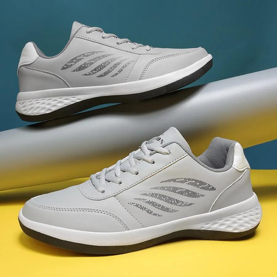 2024 Mens Casual Walking Shoes Lace Up Fashion Trainers Sneaker Non Slip Lightweight Slightly Footwear Size Smaller Than Normal