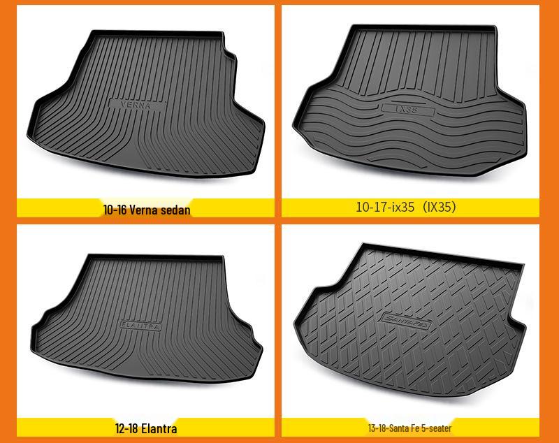 Nowoczesna ognioodporna i odporna na zużycie mata PET do bagażnika z pełnym pokryciem do przechowywania w tylnym przedziale