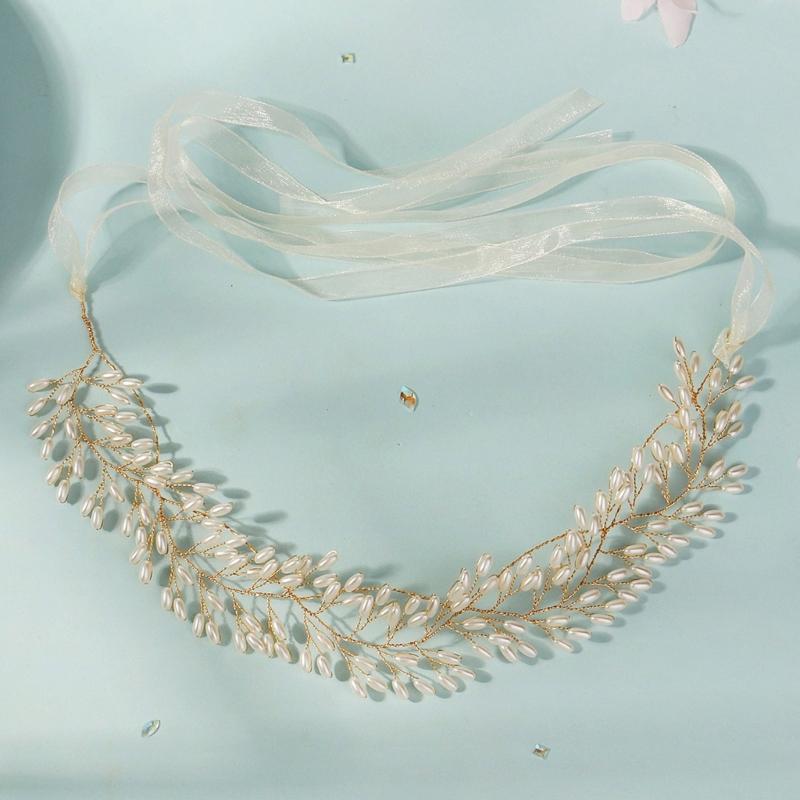 Pearls Wedding Headbands Fashionable Bridal Hairband Elegant Wedding Hairpiece for Women Seeking Elegances Weddings