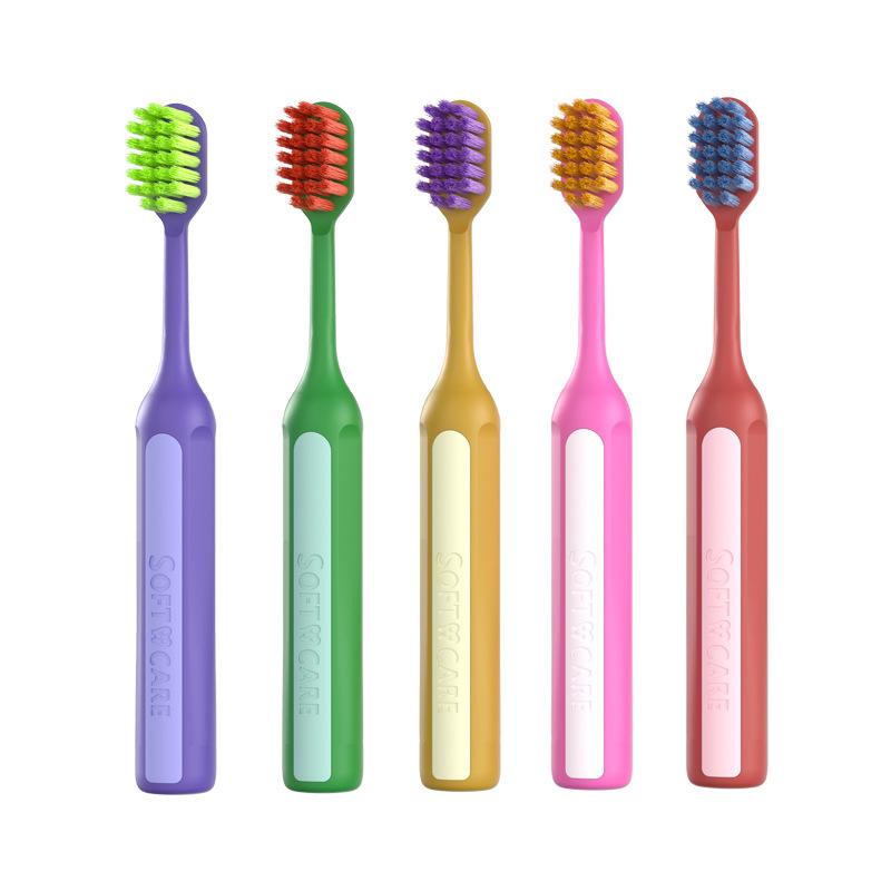 12-18 year old youth medium haired toothbrush, anti slip soft bristles, teeth whitening protection and cleaning gum protection