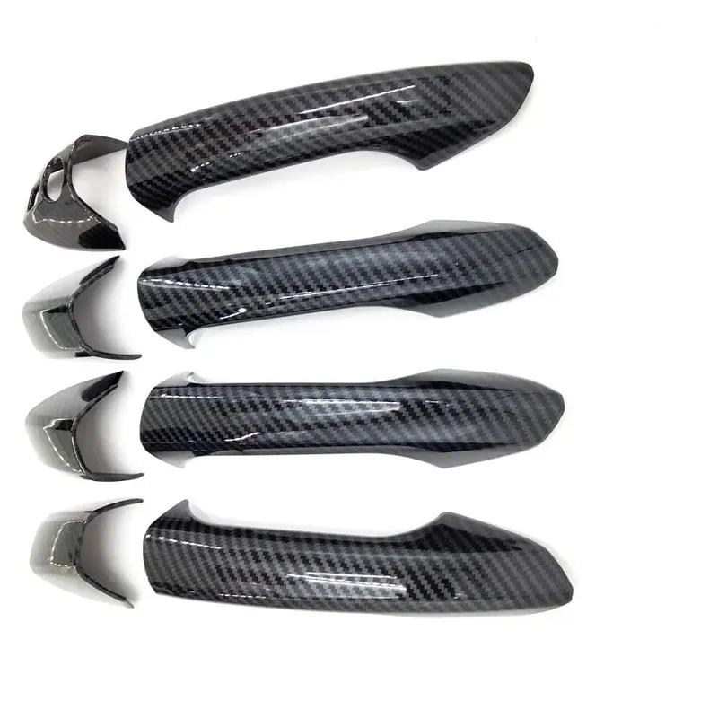 Carbon Look Exterior Door Handle Cover Trim for W204 C300 C350 C250 C63 AMG