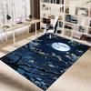 1PC Moon Night Carpet Ultra Soft, Thick & Absorbent, Non Slip Machine Washable Mat for Entryway