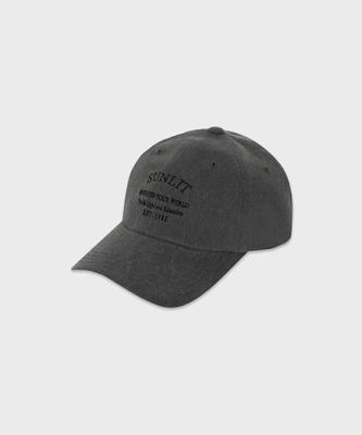 Sseonlis Heritage Logo Pigment Ball Cap (Charcoal)