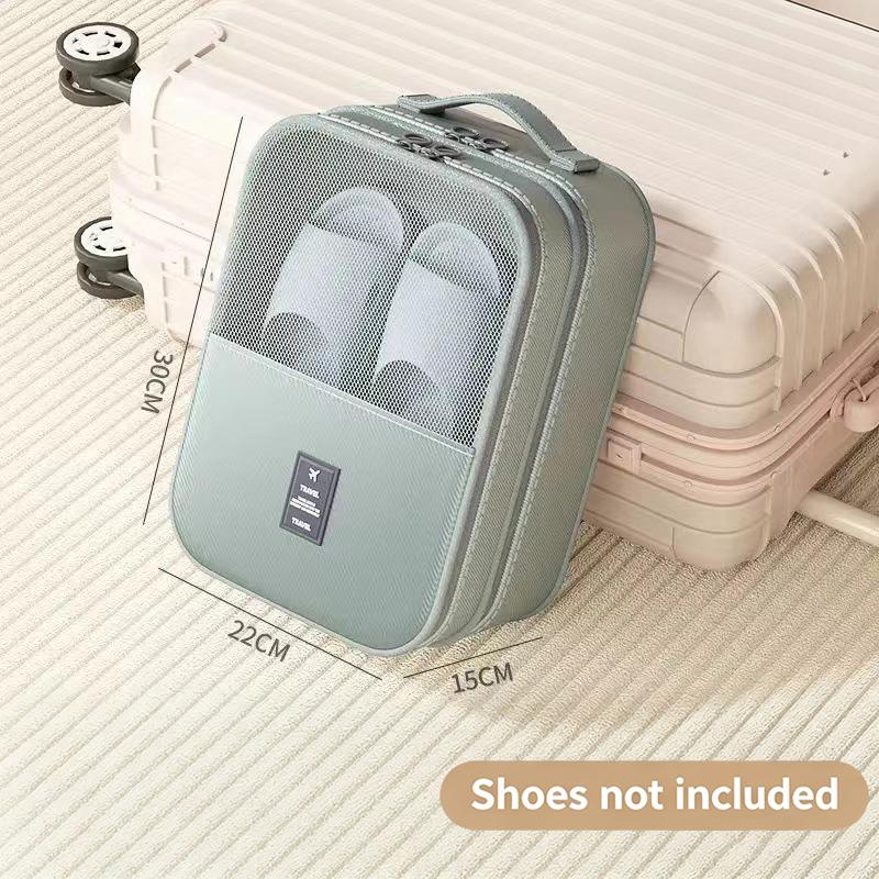 Portable Shoe Bag Dustproof Waterproof Large Capacity Foldable Storage Organizer for Travel Gym Daily Use 1Pcs