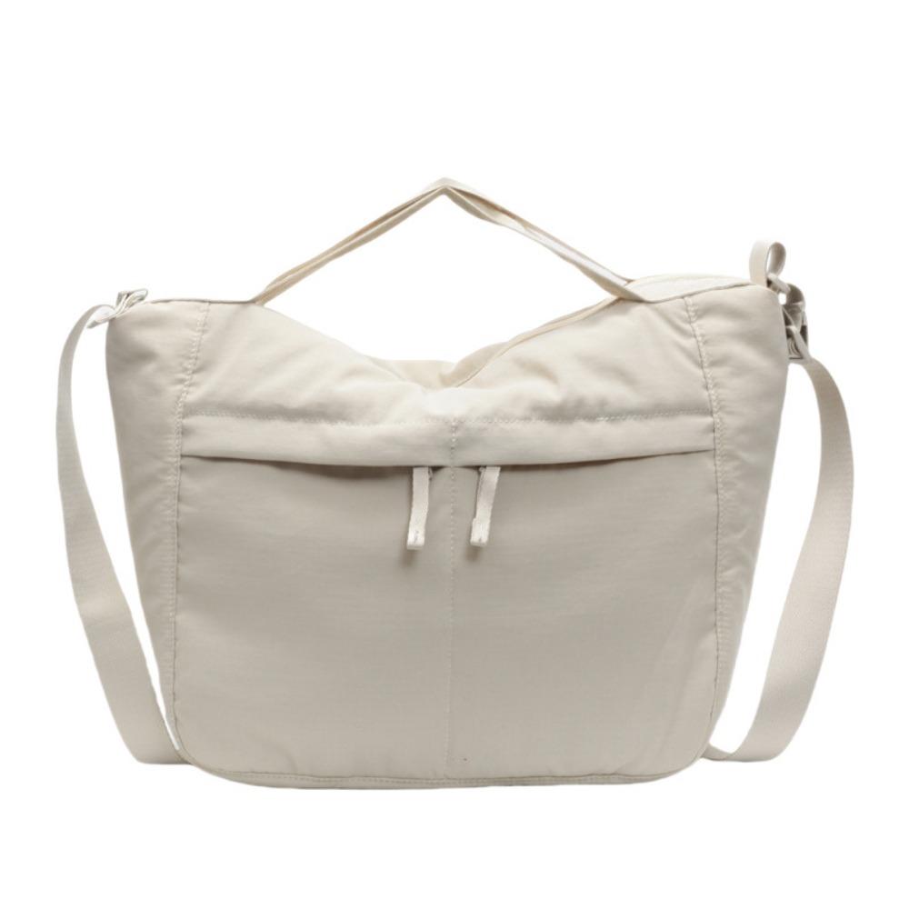 

Canvas Teenager Messenger Bag Large Capacity Nylon Crossbody Bag Vintage Shoulder Bags Women бежевый