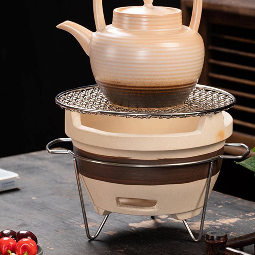 Small Charcoal Grill Camping Stove Household Barbecue Clay Stove, Japanese for Garden