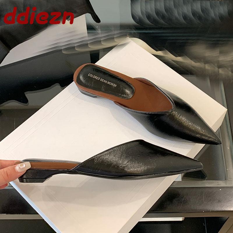 Mode Sommer Frühling Luxus Ballerinas Damen Hausschuhe Damen Pantoletten Sandalen Schuhe Mode Spitzschuh Ballerinas Hausschuhe Schuhe für Frauen Pantoletten