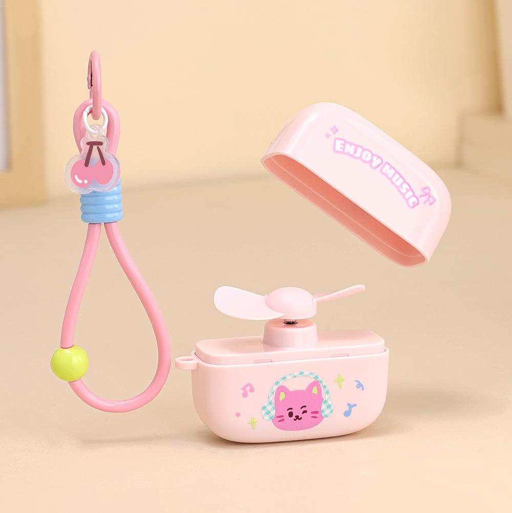

Mini USB Rechargeable Handheld Fan - Portable Silent Cartoon Design with Long Battery Life 77*62mm
