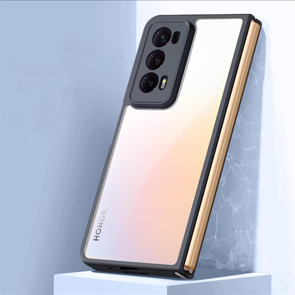 For Honor Magic V2 Case Honor Magic V2 Cover Funda Hard Clear PC Shockproof Camera Full Cover Back Bumper Honor Magic V2