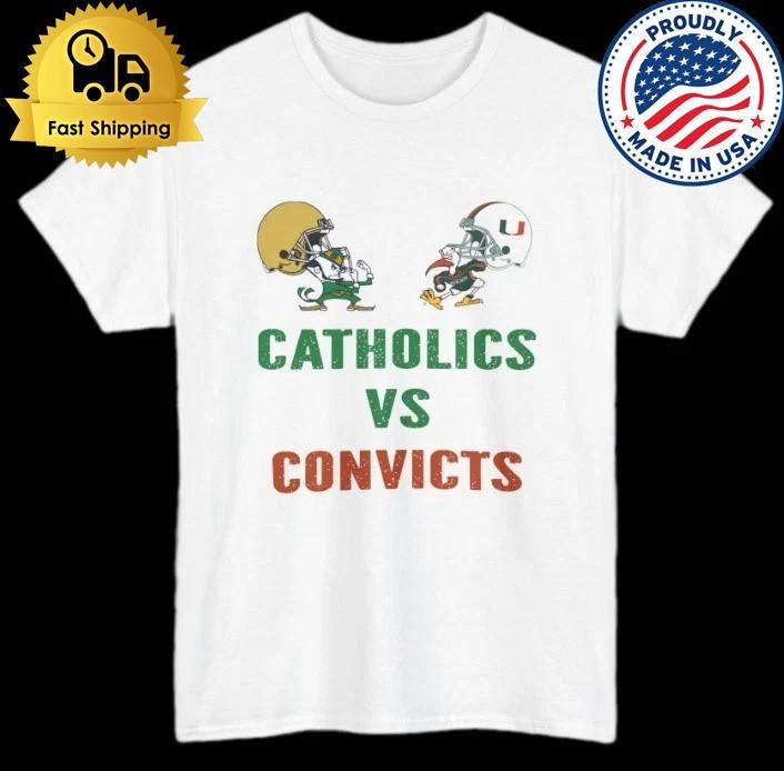 NEW!! Catholics Vs Convicts 1988 T-Shirt or Hoodie M