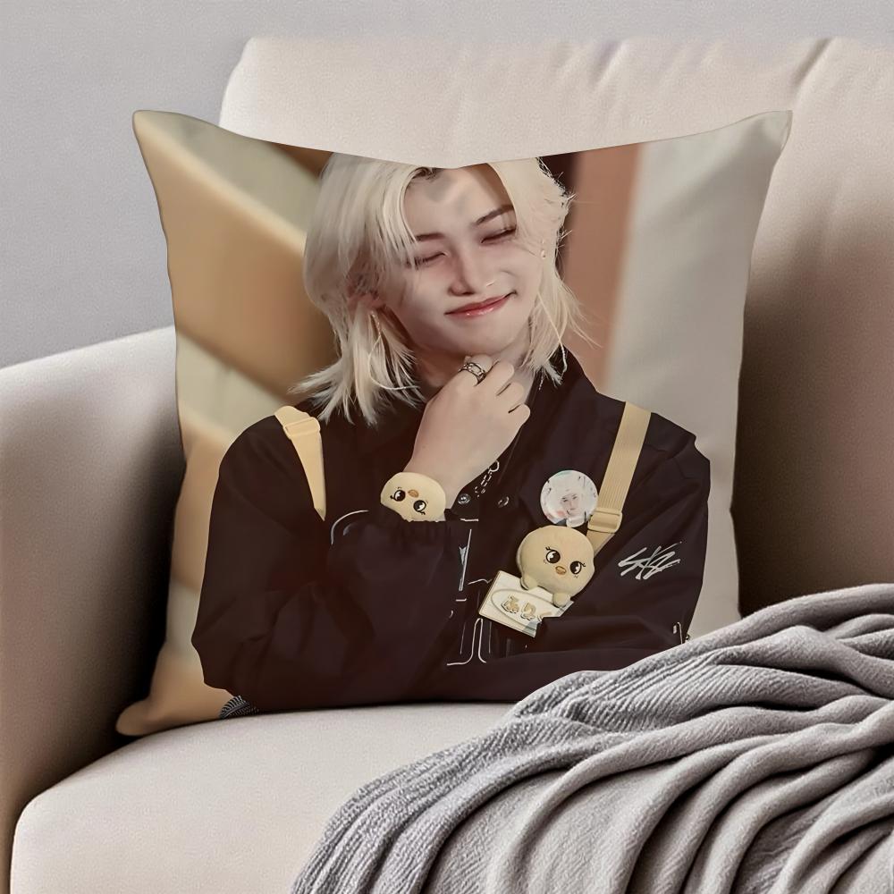 Felix Pillow Character Decor Cushion Cushion Cover Pillowcase Anti-Dustmite Invisible Zipper Short Plush Sofa Cushion