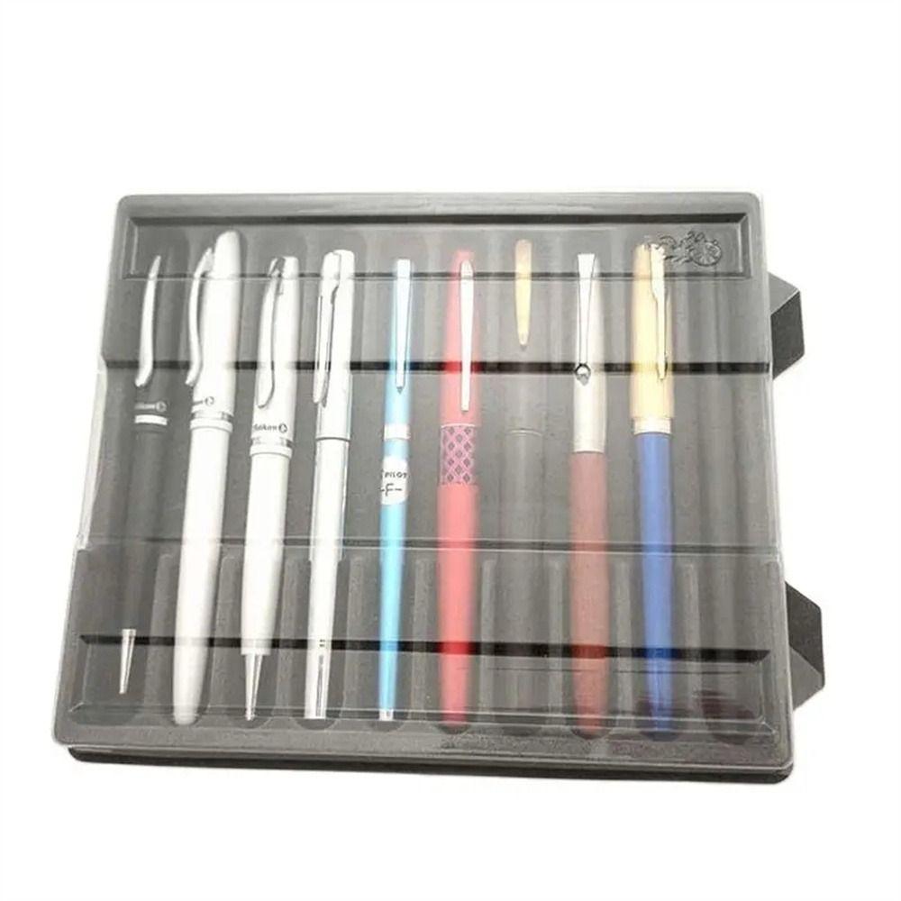 Transparent Pen Organizer Box Pen Collector Pens Display Case Fountain Pen Box  Ink Pen