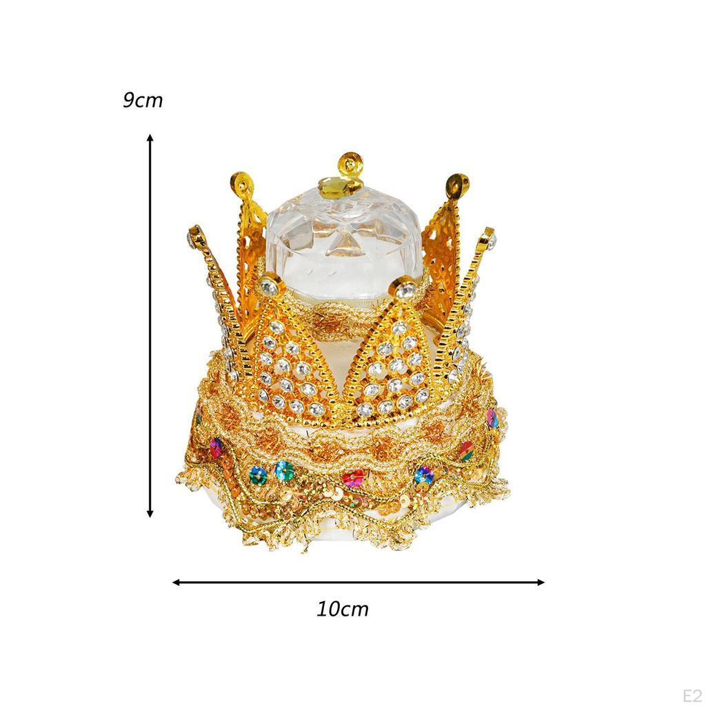 Korunovační krabičky na snubní prsteny Dekorativní mini organizér na prsteny držák na Valentýna