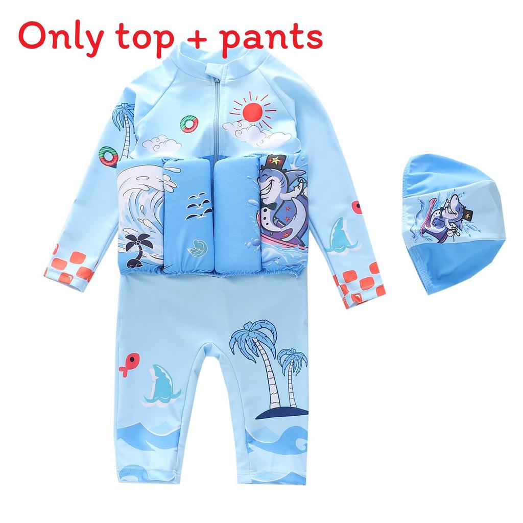 Kinder Haifisch Cartoon Schwimmweste aus Polyester für Schwimmen und Wassersport