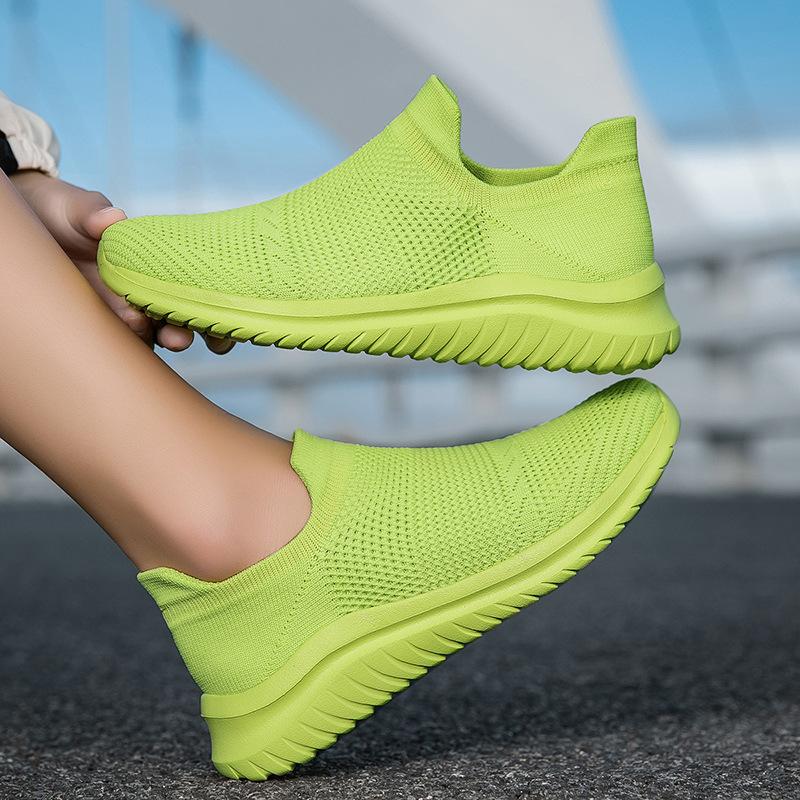 Velké velikosti nové sportovní a volnočasové ponožky a boty pár líní tkané boty