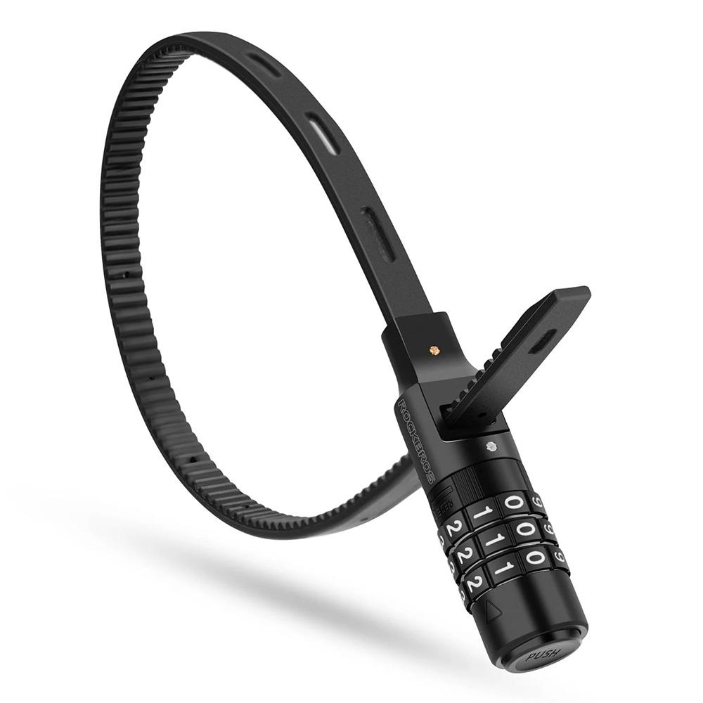 Bicycle lock for bicycle helmet, combination lock, 05m black