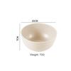6 Inch Solid Color Plastic Bowl Salad Bowl Wheat Fiber Bowl Children Household Large Bowl Kitchen Supplies