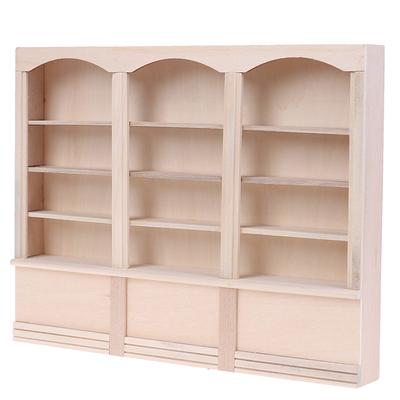 1Pc 1:12 Dollhouse Mini Bookcase Display Shelf Bookshelf Locker Doll House Decor