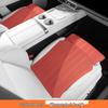 GM Perforated Cushion with Integrated Leg Rest for Car Interior Comfort
