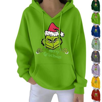 Women's Christmas  Hoodie Funny Cute Christmas Holiday Sweatshirt Pullover