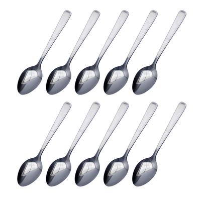 Lilac Large Bulk Dishwasher Coffee Dessert Made In Japan 18-0 Teaspoons, 10-Piece Set, Purchase, Safe, Silver, Cutlery, Spoons, Spoons,