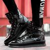 New sporty sneakers, hip-hop style men's shoes, Korean trendy shoes, British rivet high-top shoes, street dance sneakers 7