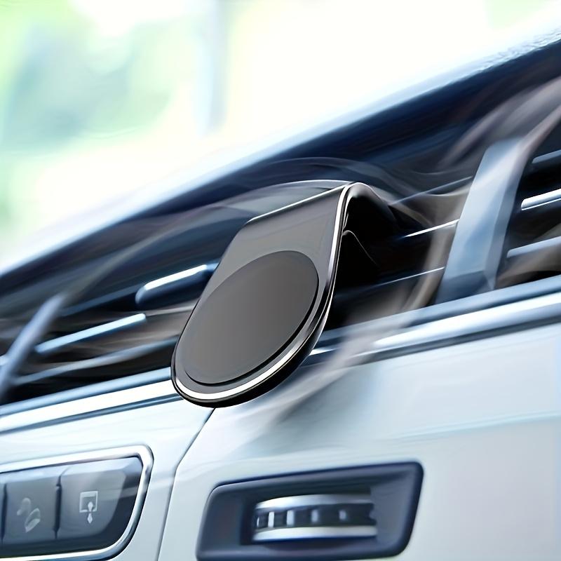 L-Shaped Magnetic Car Phone Mount, Air Vent Holder for GPS Navigation, Compatible with Most Smartphones