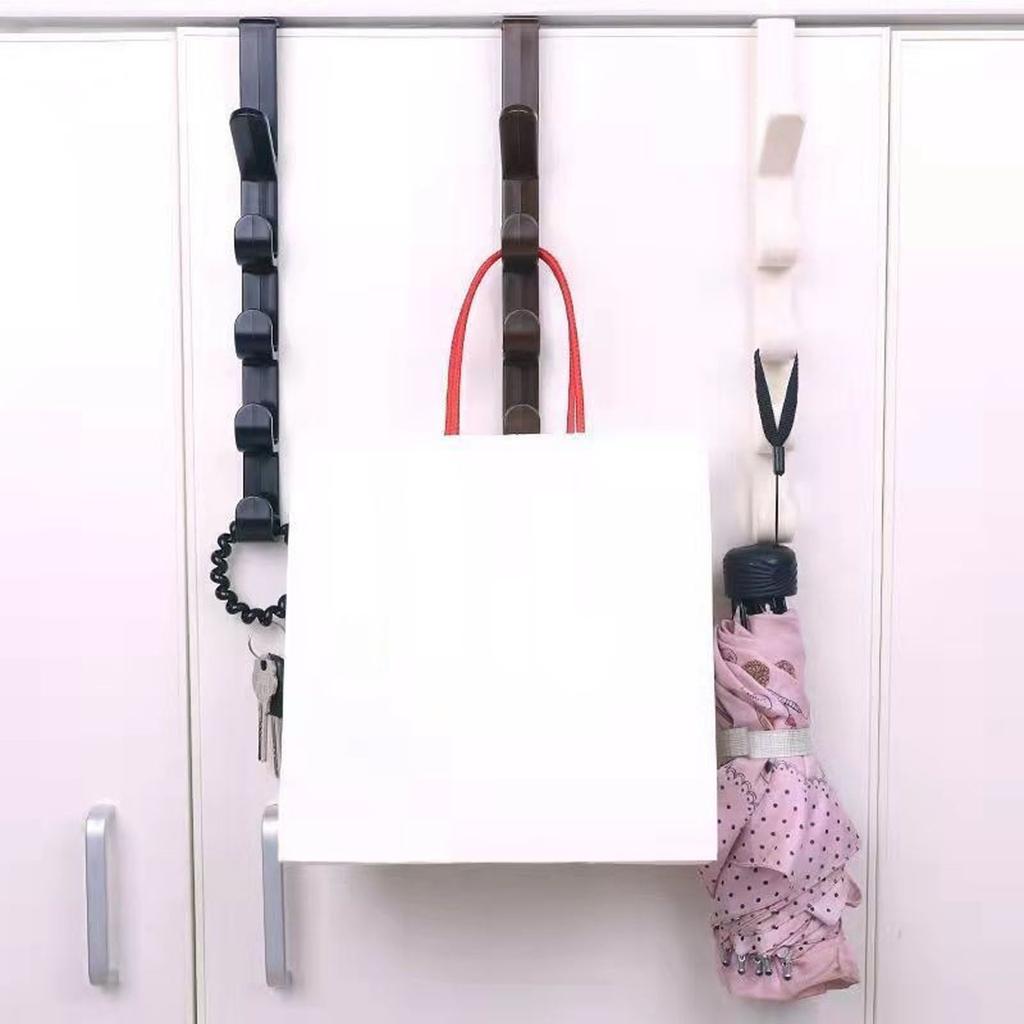 Over The Door Hook Plastics Heavy Duty Over Door Hanger Holder for Coat Robe Clothes Towel Hanging Bathroom Organizer