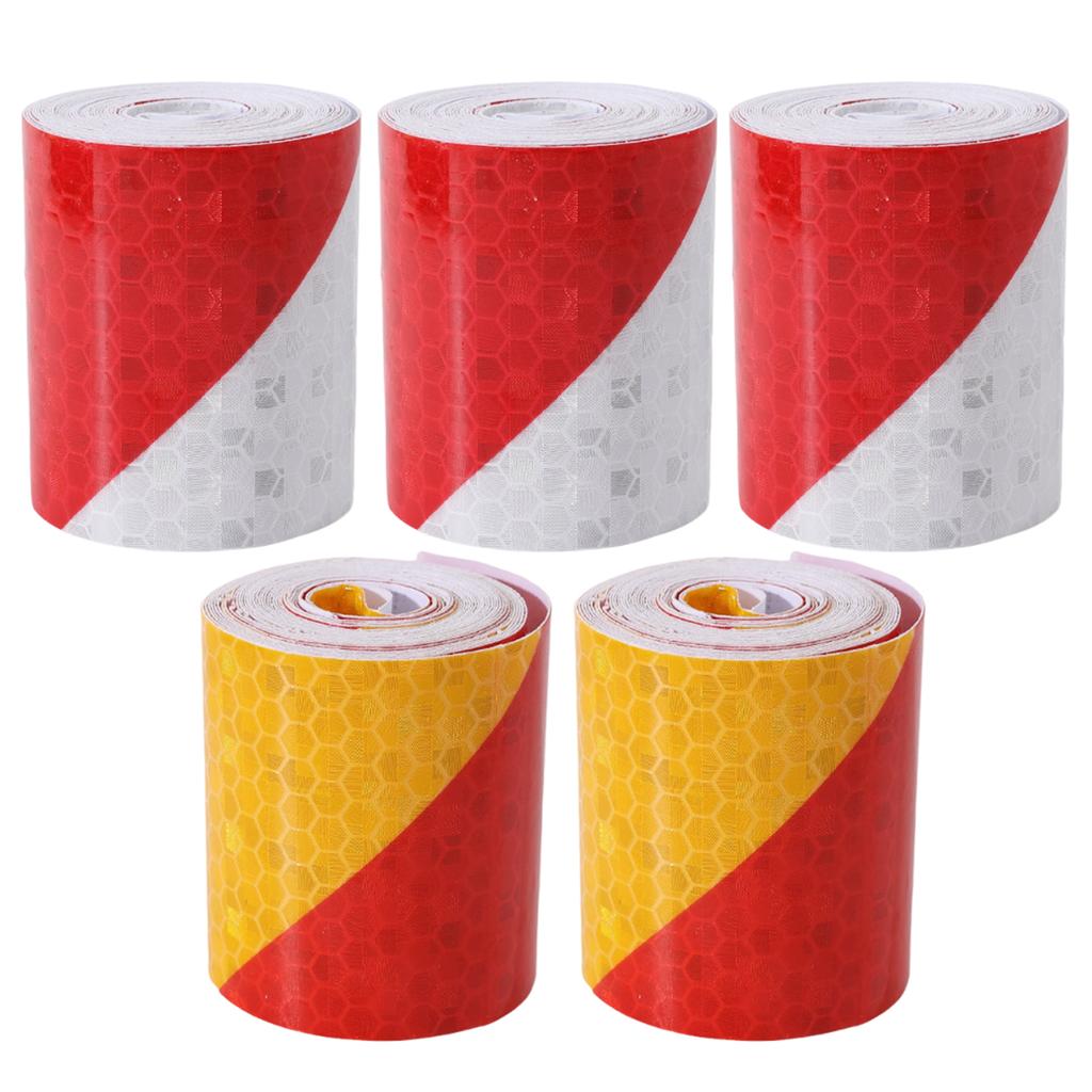 5cm*3m Reflective Tape Roll Car Warning Sticker Self Adhesive High Visibility Safety Decal for Truck Trailer Motorcycle Bicycle